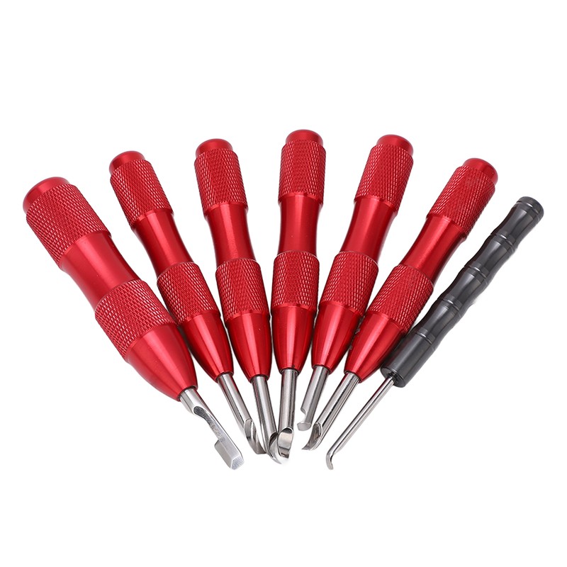 7 Pcs Watch Back Cover Opener Tool Multi Specification Aluminum