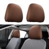 gunhunt Pack-2 Car Headrest Covers, Soft Dust-Proof Protector Covers, Seat