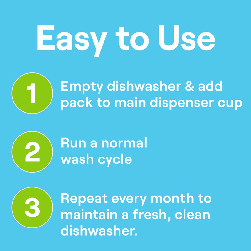 Seventh Generation Dishwasher Cleaning Packs 6 Count Free & Clear