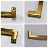 Aibeli Cabinet Handles 10 Pack Brushed Brass Drawer Pulls 5