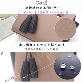 Ninon Women's Handbag, Shoulder Bag, Crossbody Bag, Large, Adult, Crossbody Bag, 2 Way, Cute, Commute, Fashionable, Casual, Zipper, Synthetic Leather, Square, School Commute, Bag, Back, Bi-Color,