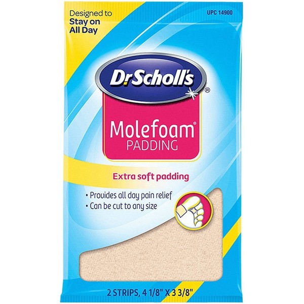 Dr. Scholl's Molefoam, 2 Strips