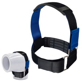 Ajqxh Upgrade RV Hose Fastening Device,Adjustable RV Sewer Hose Support,Anti-Slip Sewer Hose Fastening Device for RV Camper,Camping Accessories for Preventing Waste Lines from Dislodging When Dumping