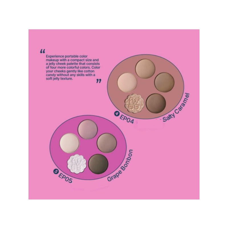 FWEE Pocket Eye Palette 6.6g, Color:EP04 Salty Caramel