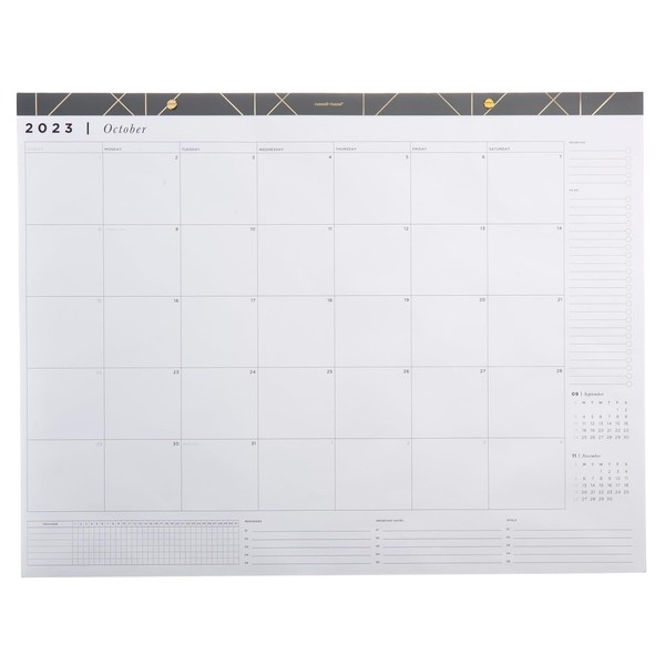 russell+hazel 2024 Monthly Desktop Calendar, October 2023 - December 2024,