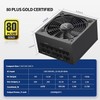 Pystar 1000W Power Supply 80+ Gold Full Modular PSU, ATX