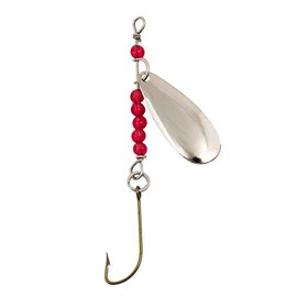 Lucky Strike Bait Works Victor Spoon Spinner Lures for Bass, Walleye, Trout, Designed in Canada (Size 1.5, Nickel Copper, Pack of 2 Spinners)