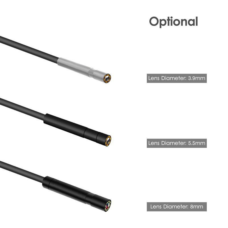 Industrial Endoscope 1080P Digital Borescope IP68 Waterproof Snake Scope Camera