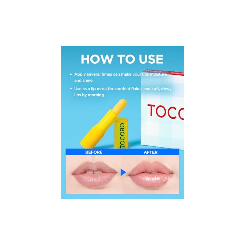 TOCOBO Lip Balm Bálsamo Labial Hidratante y Nutritivo con Vitaminas