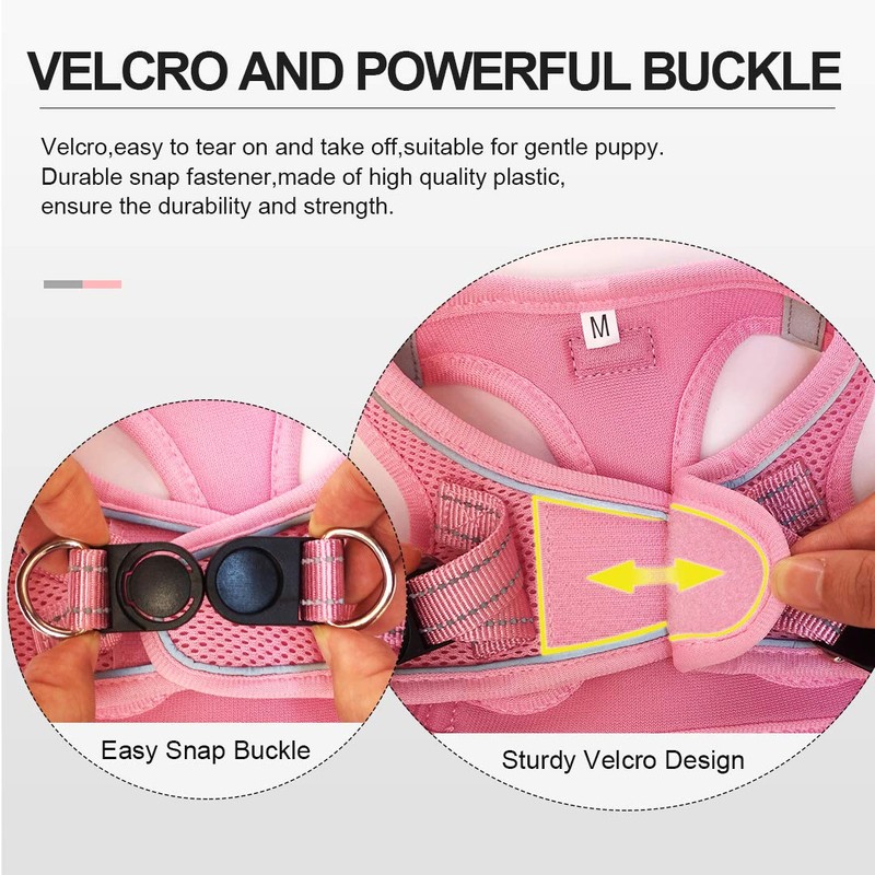 Suredoo Dog Harness with Lead, Anti-Pull Chest Harness, Reflective Chest