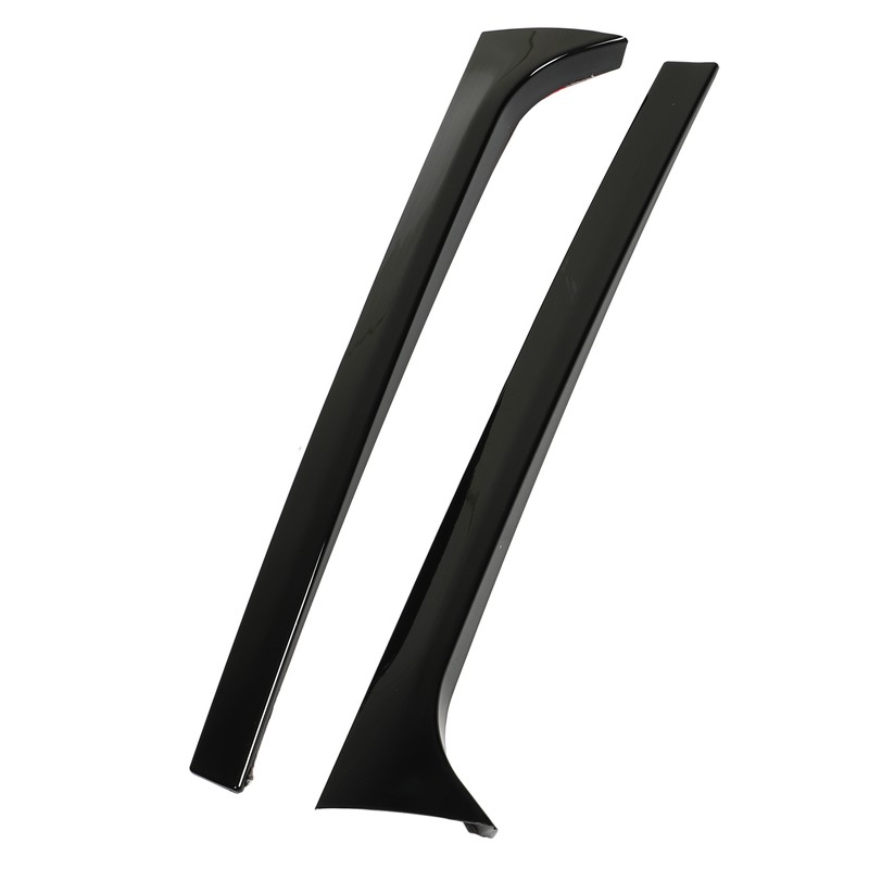 1Pair Rear Window Side Spoilers Gloss Black Air Resistance Reduction