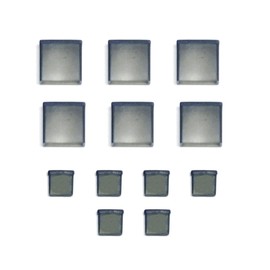 monofive Micro USB (Male), USB A (male) Connector for Protective Cover Cap 6 Pcs + 6 Pack Black (Translucent) MF – musbc2 – 12B