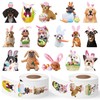 E1mity Easter Sticker Roll Cute Dog, Pack of 1000 Realistic