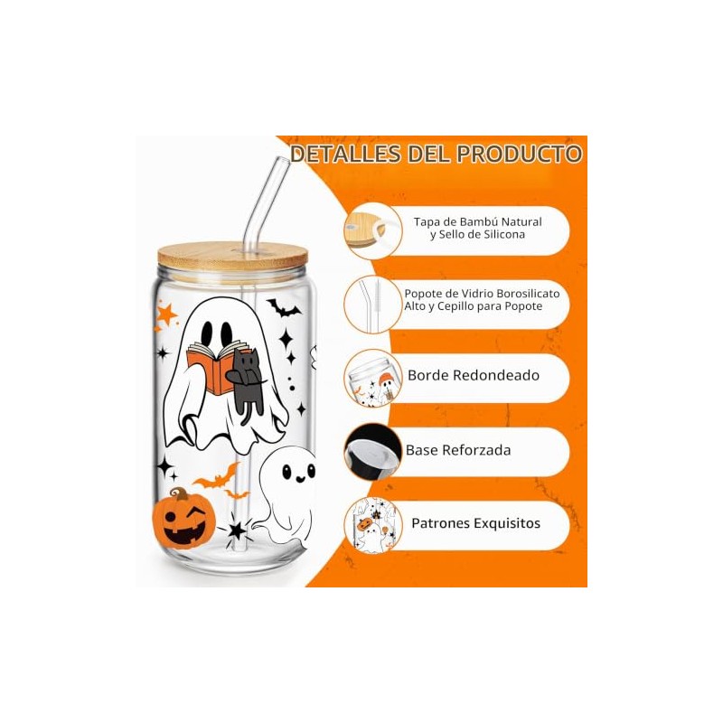 Ghost Cups, taza de Halloween de 16 onzas
