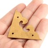 dophee 4Pcs 1.77" Brass Flat Corners Bracket, Retro Table Corner