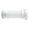 McAlpine WC-F18R Straight Flexible WC Connector, White