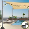2PCS Sun Shade Sail Poles - 10ft Outdoor Sunshade Sail
