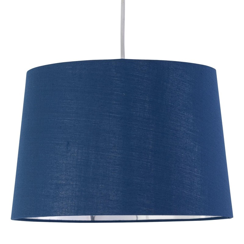 Set of 2 Navy Blue Fabric with Silver Inner Easy