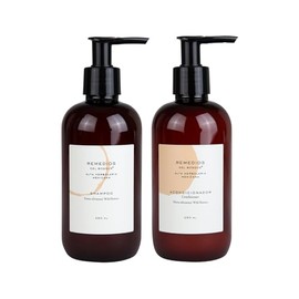 Remedios del Bosque Kit Cuidado del Cabello con Shampoo y Acondicionador Aroma Flores Silvestres, Limpia y Nutre Cabello, Sin sulfatos ni Parabenos. (250 ML)