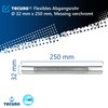 tecuro Flexible Outlet Pipe Diameter 32 mm for Siphon Odour
