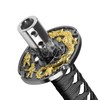 EZAUTO WRAP 26cm Black White Shift Knob Samurai Sword Alloy