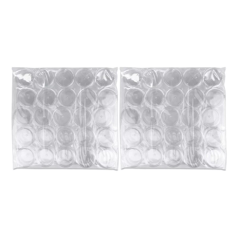 Brand: Beauticom Contenedor Envase Vacio Balsamo 50 Piezas 5gr Transparente