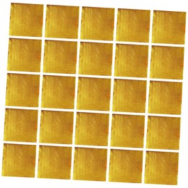 Beavorty 500pcs Aluminum Foil Packaging Tin Foil Candy Wrappers Gold Foil Paper Birthday Ups Wrapping Foil Candy Wrappers Golden