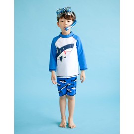 VAENAIT BABY Toddler Kids Boys UPF 50+ UV Protection Quick Dry Rashguard Swimsuit Bathing Suit 2-7T Sets