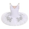 IBAKOM Ballet Swan Lake Costume for Women Sparkly Sequins Professional