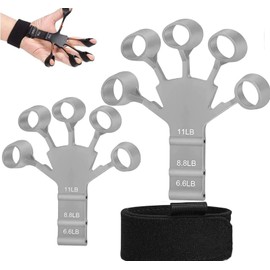 Finger Power Finger Trainer, Power Finger Grip Strength, Training, 6 Adjustable Resistance Aid, Hand Grip, Recovery, Grip Strength Trainer, Power Grip, Grip Strength, Stress Relief, Unisex