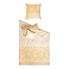 Bassetti Bettwaesche Maco Satin Michelle, 100% Cotton, beige-gold, Kissen 40x40