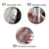 YuanHolumid 2Pcs Black 30ml Clear Empty Glass Essential Oil Roller