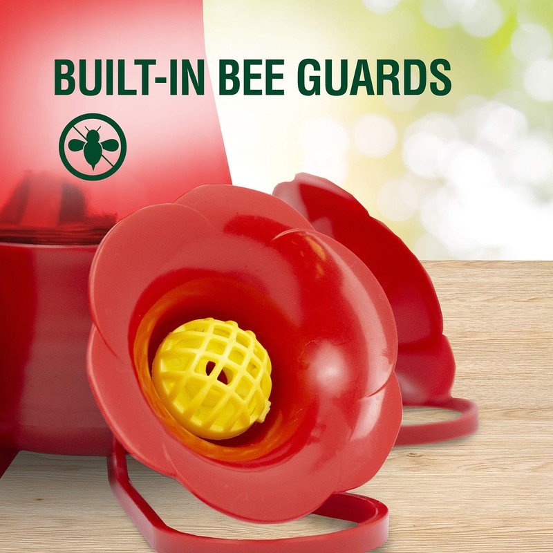 Perky-Pet 403CP Pinch Waist Plastic Hummingbird Feeder, 8-Ounce , Red