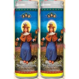 Gifts by Lulee, LLC Set of 2 Holy Child of Atocha Prayer Candles 2 Veladoras De El Santo Nino De Atocha