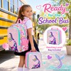 CCJPX 16" Mermaid Backpack for Girls, 3Pcs Kids Sequin Bookbag