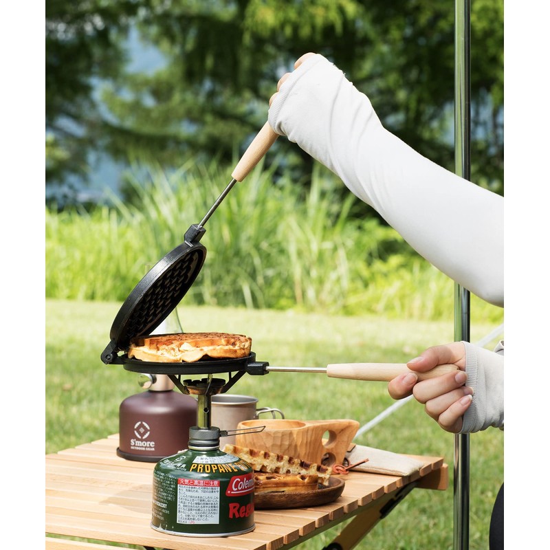 S'more Smore Waffle Waffle Maker, Camping, Direct Fire Waffle Plate,