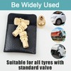 Akozon Automatic Tyre Emptyer, 4 Pieces Brass Tyre Valve Core