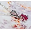 Handmade 6mm Faceted Round Lab Created Ruby Gemstone 925 Sterling