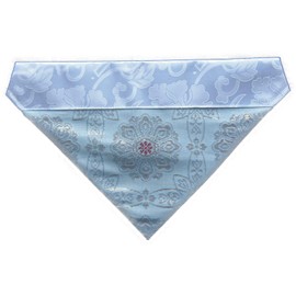 Summer Uchiki (Buddhist Altar Triangular Uchishiki Inner Floor) Uchiki Shuko Arabesque (13.8 inches (35 cm) Width (70s), Shusho Arabesque, Light Blue