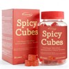 Spicy Blocks,Vegan Spicy Hot Peach Gummies for Men & Women-