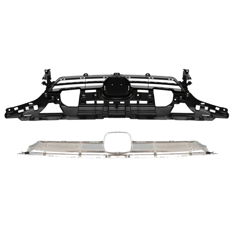 HECASA Front Grille Compatible with 2021-2022 Honda Accord Grill Chrome