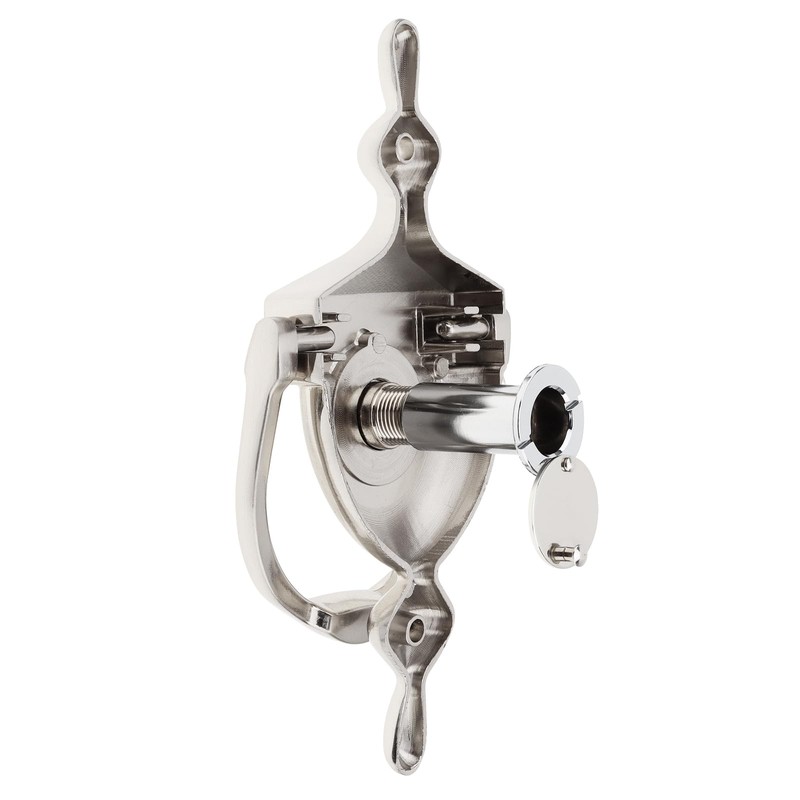 HOJLKLD Door Knocker and Viewer, 6 Inch Height Knocker, 180-Degree