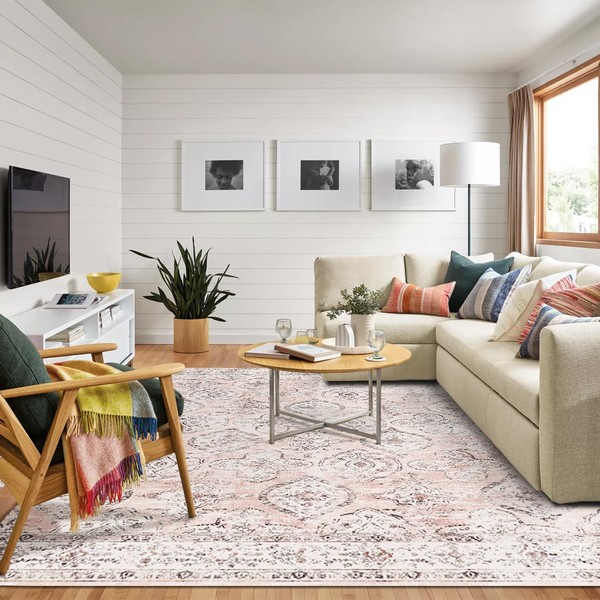 Topllen Washable Area Rug for Living Room, 8x10 Area Rugs