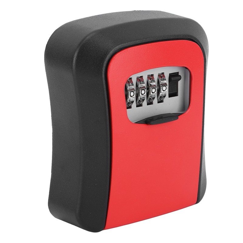 Key Lock Box Alloy Portable Wall Mounted 4 Digit Combination