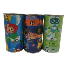 Eco R 10 Botes Dulceros Alcancias Personajes Carton Fiesta Chico