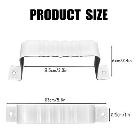 Drain Adapters, 60 * 80 Rain Pipe Downspout Extension Pipe Fittings Clamp Strap Clamp Drain Connector Drain Downspout Adapter Aluminum Rain Pipe Strap (6)