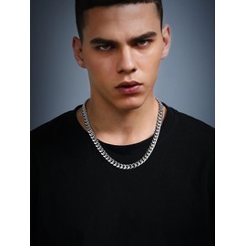 Neck Chains for Men Stainless Steel 22inch 10MM Hip Hop Rappers Necklace Party Jewelry Mens Gifts for Dad