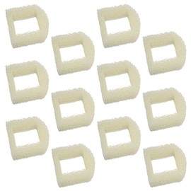 HQRP Foam Pre-Filter (12-Pack) for Drinkwell PAC00-13711 PAC00-13194; Stainless Steel 360 D360SS-CA-17 / PWW00-13705, Avalon AVALON-CA-17 / PWW00-13905 / PWW00-14376 Pet Fountains + HQRP Coaster