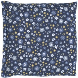 Organic Spelt Cushion 12 x 12 cm - Organic Filling & Organic Fabric "Flower Blue" - Heat Cushion and Cold Cushion Grain Cushion