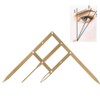 Eyebrow Ruler, Eyebrow Positioning Measurement Microblading Tattoo Eyebrow Ruler Golden